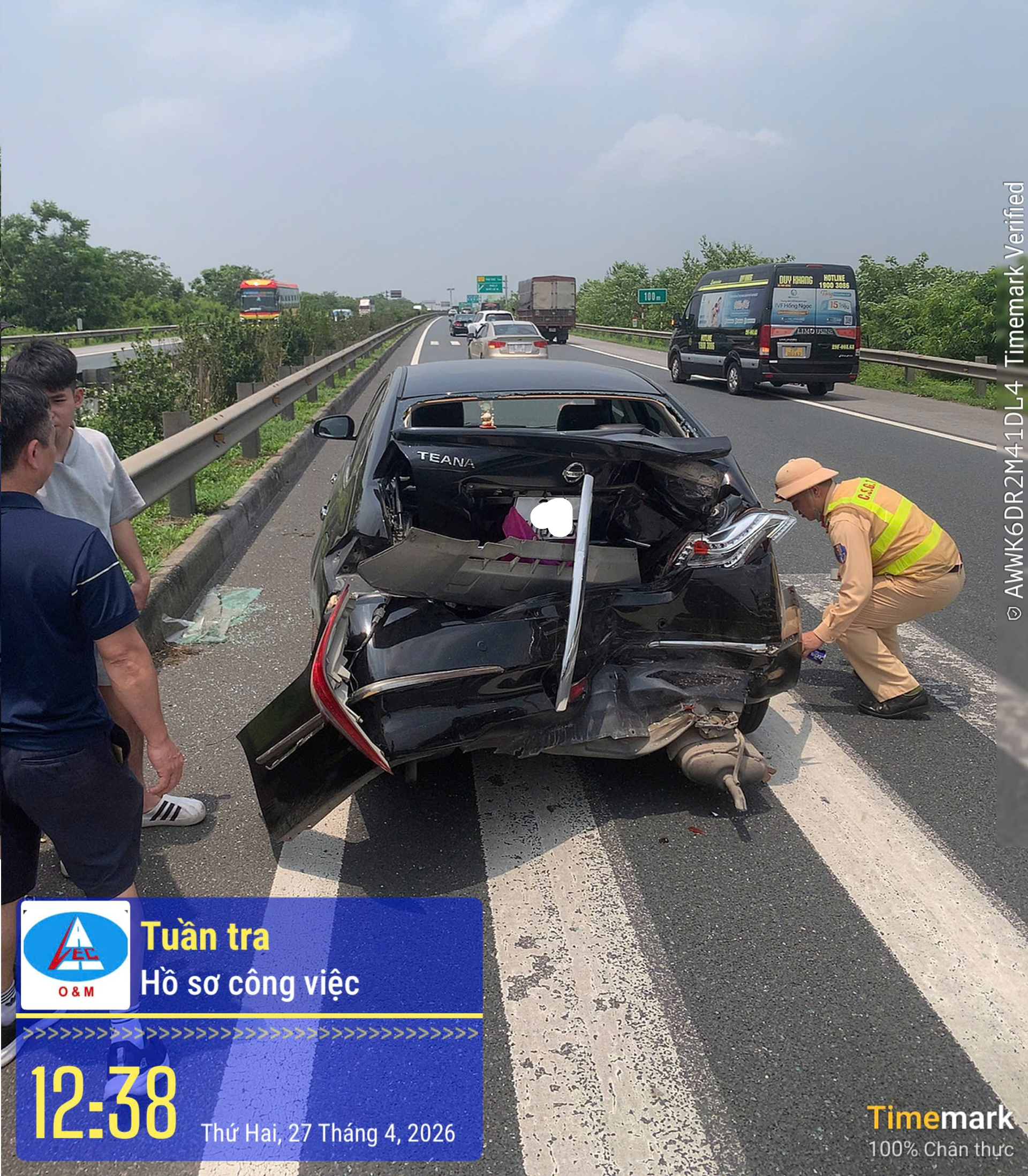 Cao tốc Cầu Giẽ-Ninh Bình: sự cố giao thông ngày 27/04/2026 tại km228+400 ( hướng Ninh Bình -Hà Nội)